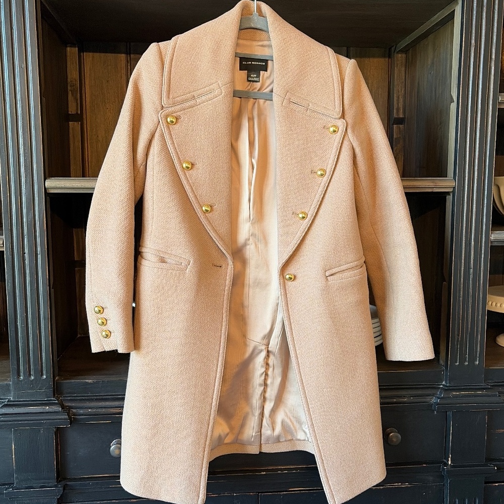 Club Monaco wool coat, size XS